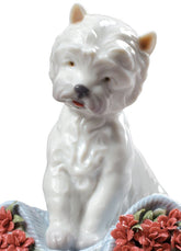 Playful Character Dog Figurine